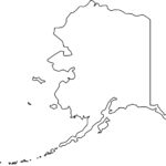 Alaska state outline clipart